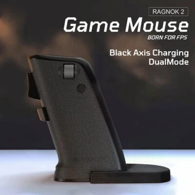 Ragnok FPS Shooting Game Mouse Black Axis Charging DualMode Gun Grip With Recoil - Image 1 of 4