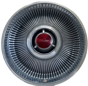 Dodge Chrysler 1966 Hubcap Rim Wheel Cover 14 In  With Red Chrysler Insert - Picture 1 of 17