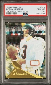 Colección Pinnacle Trophy 1994 #101 Bobby Hebert PSA 10 gemas como nuevo Falcons Saints - Imagen 1 de 2