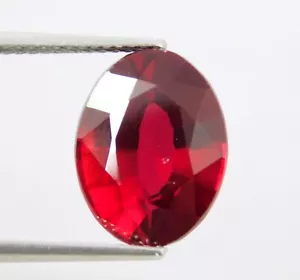 Piedra preciosa suelta corte ovalado rubí rojo oscuro natural Mozambique de 7,50 quilates certificada - Imagen 1 de 6