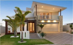 INSULATED,NON-COMBUSTIBLE,STEEL-FRAME,TWO-STOREY KIT HOME-SPARK HOMES DESIGN 350 - Picture 1 of 8