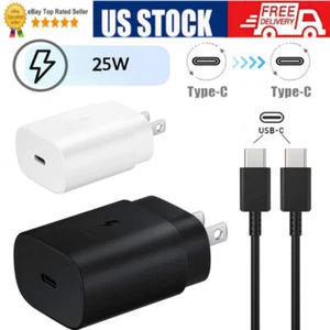 ⚡25w Type USB-C Super Fast Wall Charger+6FT Cable For Samsung Galaxy S20 S21 5G - Picture 1 of 15
