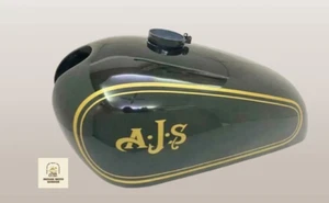 FIT FOR Ajs 16Mc 350 Scrambler Competition Black Steel Petrol Tank - Bild 1 von 4