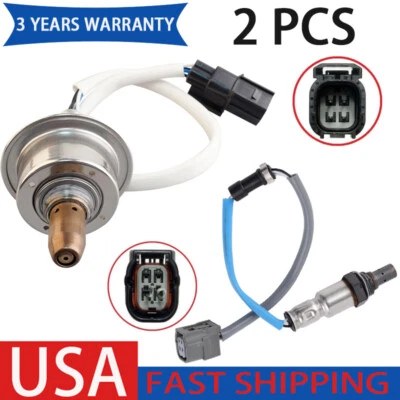 2PCS Oxygen Sensor Upstream+Downstream Fit For 2013-2017 Honda Accord 2.4L L4 US - Изображение 1 из 4
