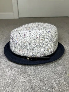 Bettina Wollmischung gewebter Fedora Hut Damen Made in Italy - Bild 1 von 9