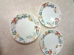 3- Corning (Corelle) CHUTNEY Salatteller 7 1/8" Vintage Retired Obst Swirl - Bild 1 von 6