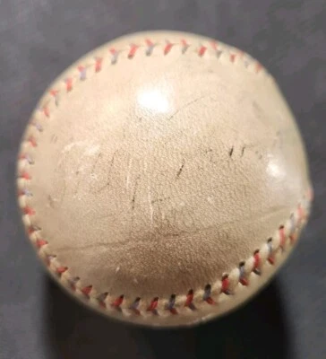 Billy Evans (Umpire) Firmado Oficial AL Béisbol con Clubhouse Babe Ruth JSA LOA Foto 1 de 4