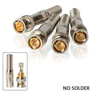 Coax BNC Male Connector Twist Spring Adapter Plug for Security Camera CCTV Video - Picture 1 of 9