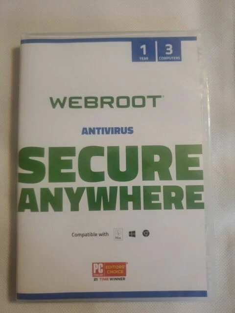 Webroot SecureAnywhere Antivirus Software 2021 for 3 Devices - PC/Mac