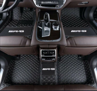 For Mercedes-Benz /////AMG Front Rear Luxury Waterproof Custom Car Floor Mats Foto 1 de 4