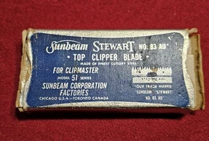 NOS Vintage Sunbeam Stewart No. 83AU Top Clipper Blade In Box - Picture 1 of 4