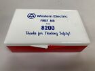 Vintage Western Electric Company First Aid Kit Plastic Empty Box (A8)