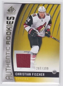 17/18 SP GAME USED...CHRISTIAN FISCHER...AUTHENTIC ROOKIES...287/399...COYOTES - Bild 1 von 1