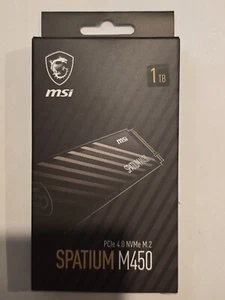 SSD MSI SPATIUM M450 PCIe 4.0 NVMe M.2 2280 1 To - Photo 1/2