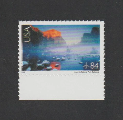 US EFO ERROR Stamps: #C141 Yosemite Airmail: Nice color shift! MNH Cover