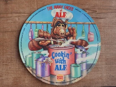 De colección The Many Faces of Alf Burger King Record Rap Music Cookin’ With Alf Foto 1 de 3