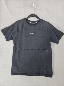 Nike Air Girls Youth Tshirt Size Large L Black Crewneck Short Sleeve - Picture 1 of 8