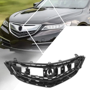 Factory Style Front Bumper Grille with Badge Slot for 15-17 Acura - Picture 1 of 12