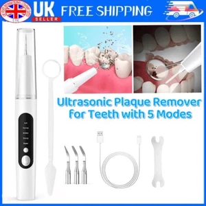 Powerful Ultrasonic Plaque Remover for Teeth with 5 Modes - Dental Tooth Cleaner - Picture 1 of 15