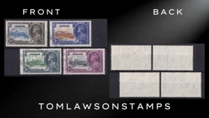 Gibraltar Sg114-117 1935 KGV Silver Jubilee Set Usado/Gato £50 - Imagen 1 de 4