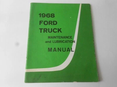Ford Truck Bronco Econoline 1968 manual de mantenimiento y lubricación original  Foto 1 de 4