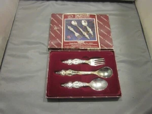 Vintage Sheridan Taunton Silversmiths Silver Plate Clown Child's Feeding Set - Picture 1 of 4