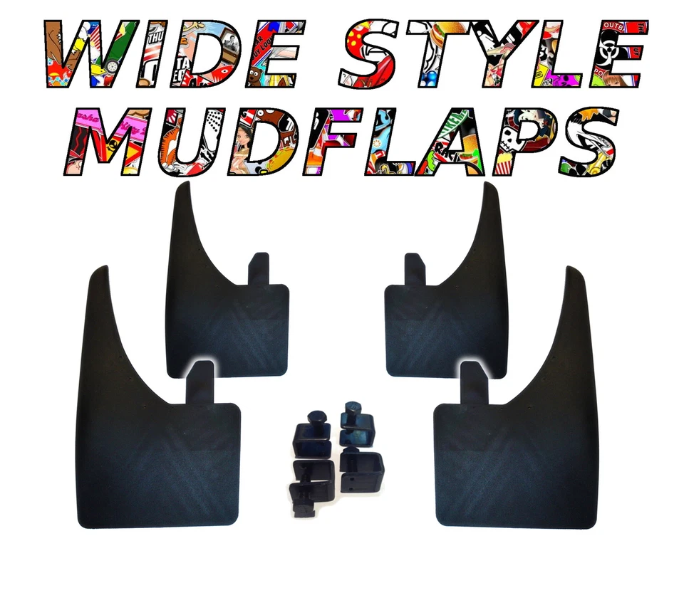 4 X NEW QUALITY WIDE MUDFLAPS TO FIT Porsche 944 UNIVERSAL fit - Image 1 of 1