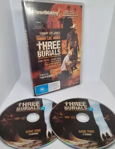 MINT Three Burials DVD Region 4 Tommy Lee Jones Barry Pepper - 2 DISC SET - Bild 1 von 3
