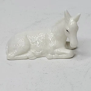 Burro de repuesto de belén Home For The Holidays 1999 adorno de oro blanco - Imagen 1 de 3
