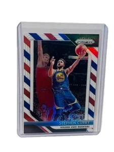 Stephen Curry Steph sp insert prizm cracked ice PACK FRESH 2019 Red White Blue - Picture 1 of 2