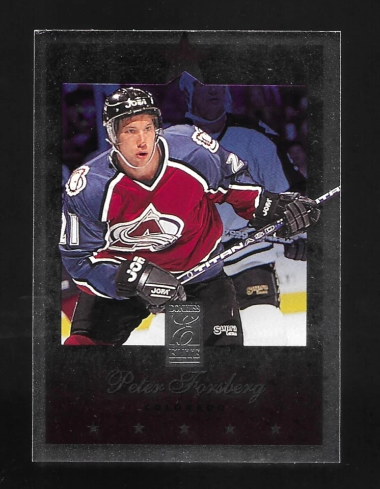 1995-96 Donruss Elite Colorado Avalanche Hockey Card #39 Peter Forsberg - Image 1 of 1