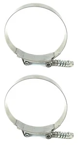 2 MVP Spring Loaded SAE 92 T Bolt Clamps 3-3/4" to 4-1/16" Replaces B9226-0375 - Imagen 1 de 1