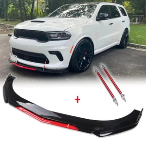 Kit de carrocería divisor del alerón labial parachoques delantero + puntales para Dodge Durango SRT8 - Imagen 1 de 13