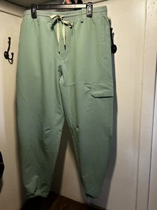 Mens Figs Scrub Pants Joggers Mint/Sea Foam Green Zip Fly Mens XL - Picture 1 of 7