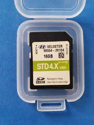 2015 - 2017 OEM Hyundai VELOSTER Navigation GPS SD Card USA, Canada #96554-2V104 - Image 1 of 3