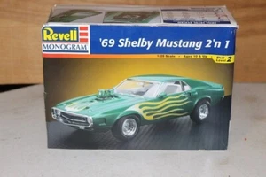 Revell 1969 Shelby Mustang 2n1 Model Kit 1:25 Complete/Unbuilt Open Worn Box - Picture 1 of 2