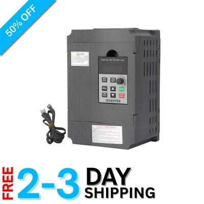 Efficient 2.2kW 10A VFD Inverter - Enhanced Control for Spindle Motors and More - Image 1 of 4