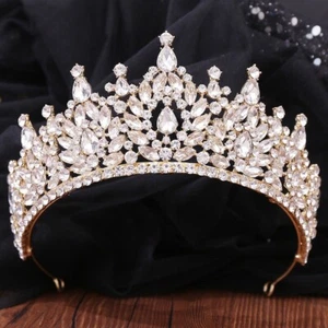 Vintage Baroque Tiara, Queen Crown for Women, Wedding Tiara for Bridal Gift - Picture 1 of 3