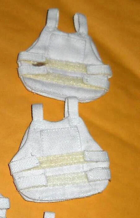 1/6 Dragon Action Figure police / detective white Bullet Proof Vest SET of 2 - Image 1 of 1