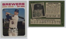 2020 Topps Heritage High Number Chrome White Refractor /71 Justin Smoak #THC-533