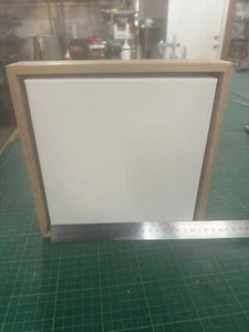 Artist Canvas With Oak Float Frame Ready To Paint 200mm X 200mm - Foto 1 di 4