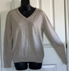 R.M. WILLIAMS Ladies WOOL / CASHMERE knit sweater top. Sz 14. beige marle - Picture 1 of 4