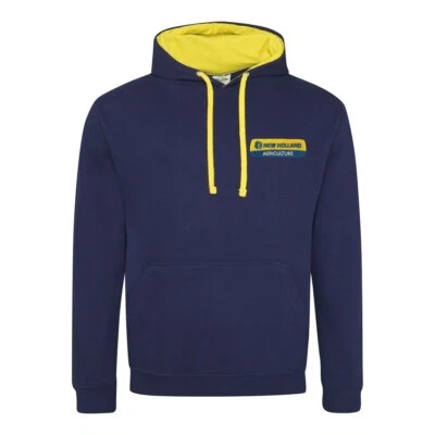 New Holland Tractor Contrast Hoodie- Embroidered- XS to XXL - Image 1 of 3