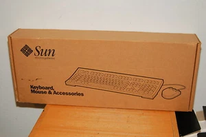 NOS Sealed SUN Foxboro Type 5C Keyboard & 3-Button Mouse Set 595-2686-11 X3540 - Picture 1 of 4