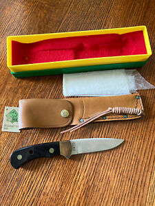 Vintage Puma 6025 4 Star Nicker Knife With Black Handle Tag Mint Box A1