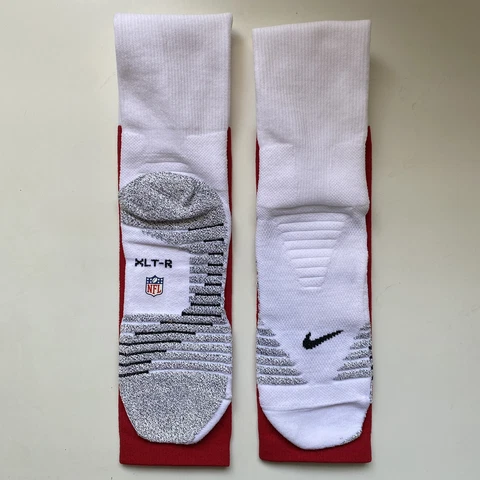 Nike Grip NFL Football Game Socks Red White New Without Tags XLT-R Cover