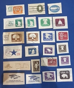 LOT OF 23 USED UNITED STATES CUT SQUARES, Different Values. - Picture 1 of 10