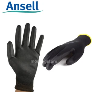 12Pairs Work Gloves Multi-purpose Ansell 48-126 Nitrile Coated Hand Protection - Picture 1 of 20