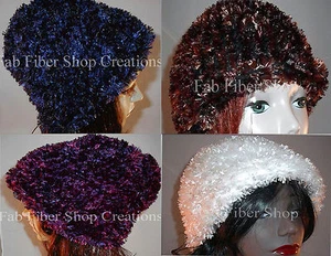 Handmade in the USA Faux Fur Womens Fashion Hat Color Choice Support Fiber Arts - Picture 1 of 7