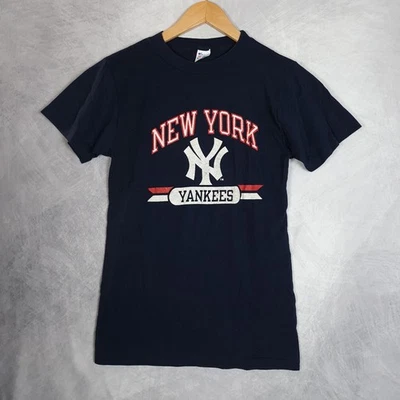 Camisa De Colección New York Yankees Para Hombres S/Mediana Azul MLB Campeón de Béisbol Años 90 Foto 1 de 4